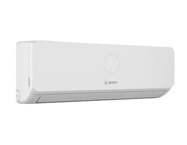 Innedel till Bosch Climate 3200i luftvärmepump med stilren vit finish