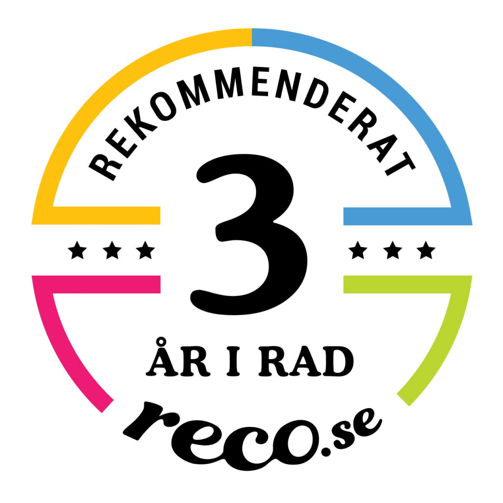 Treöresbron Solutions rekommenderat företag på Reco tre år i rad i Östergötland